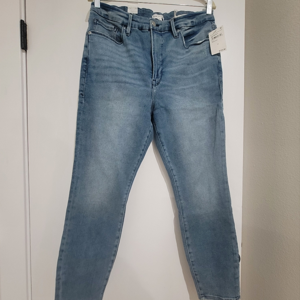 Good American GOOD WAIST CROP JEANS  INDIGO139